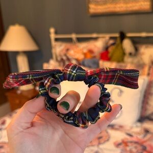 Christmas Plaid Hair Scrunchie